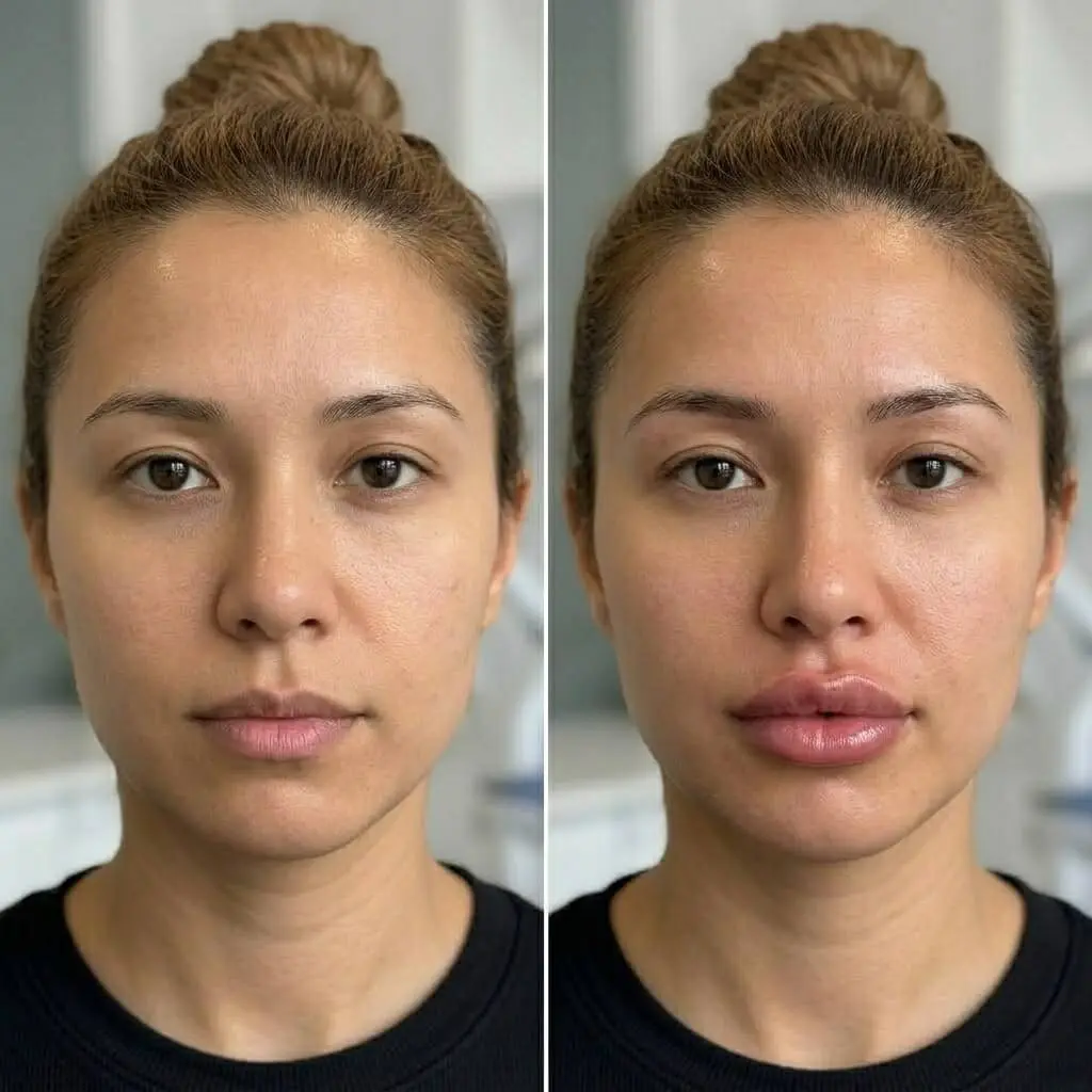 Full volume lip filler Los Angeles - 1ml fuller lips, completely natural looking result