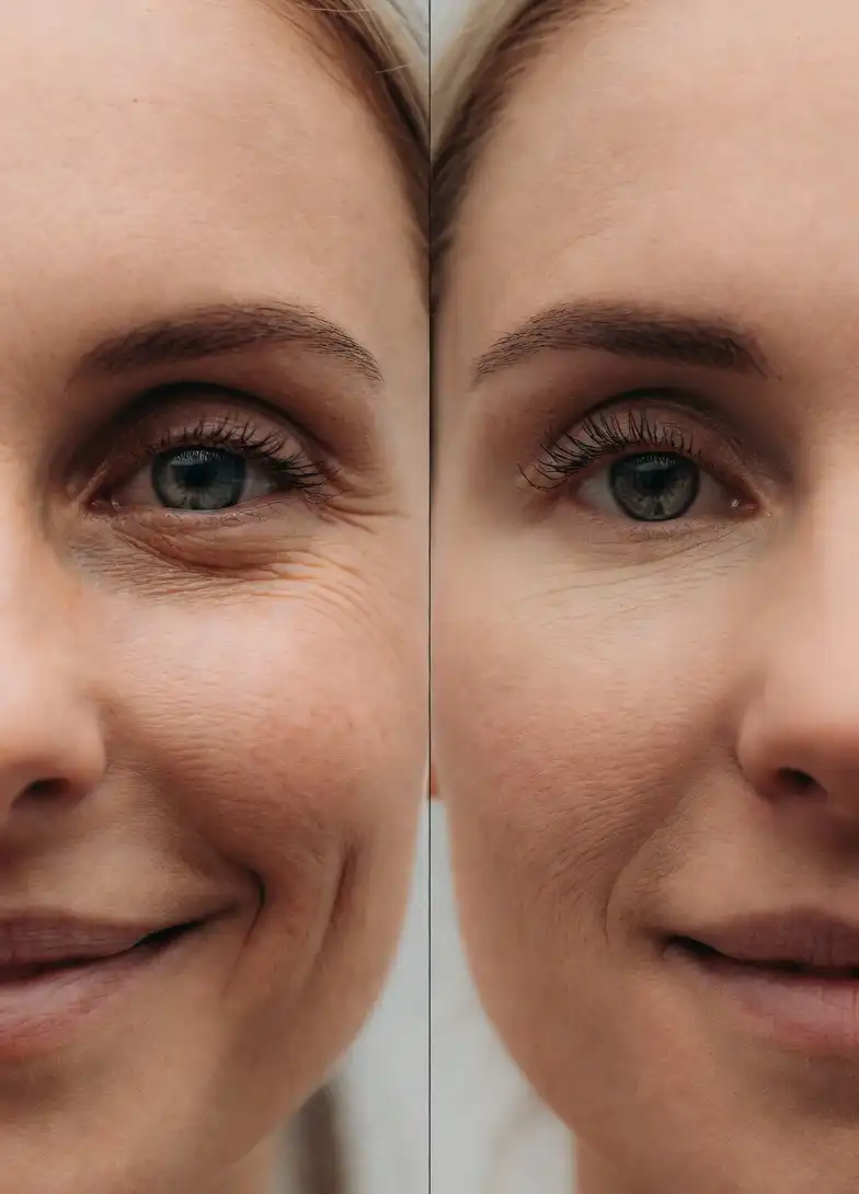 Forehead lines before and after Botox treatment - smooth natural Best Botox Place
Near You