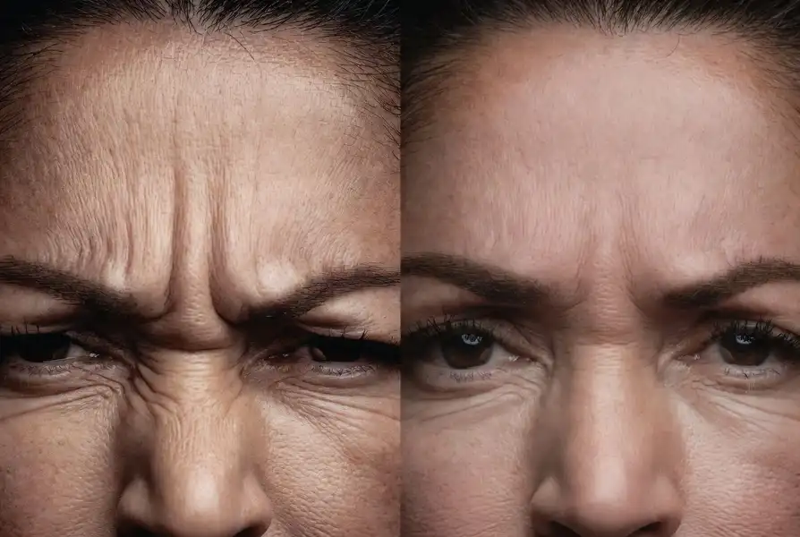 Botox frown lines 11s Botox Los Angeles — before and after relaxed natural look
